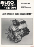 BMW 524td e28 AMS Sonderdruck 14/1983 (Prospekt)