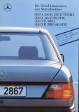 Mercedes-Benz W124 sedan 200-300E 1989 (Prospekt)