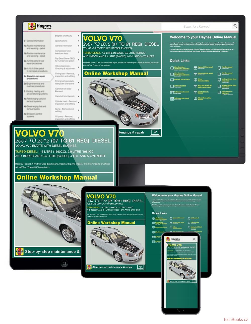 Volvo V70 (Diesel) (07-12) (ONLINE MANUAL)