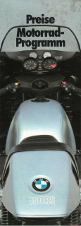 BMW Motorrad-Programm 1976 Preise (Prospekt)