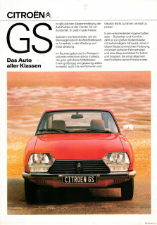 Citroen GS 1978 (Prospekt)