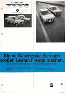 BMW 1975 Kleine Geschenke (Prospekt)