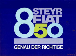 Steyr Fiat 850 1968/69 (Prospekt)