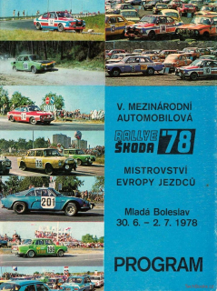 Rallye Škoda 1978 - Program