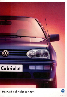 VW Golf III 1996 Cabriolet Bon Jovi (Prospekt)